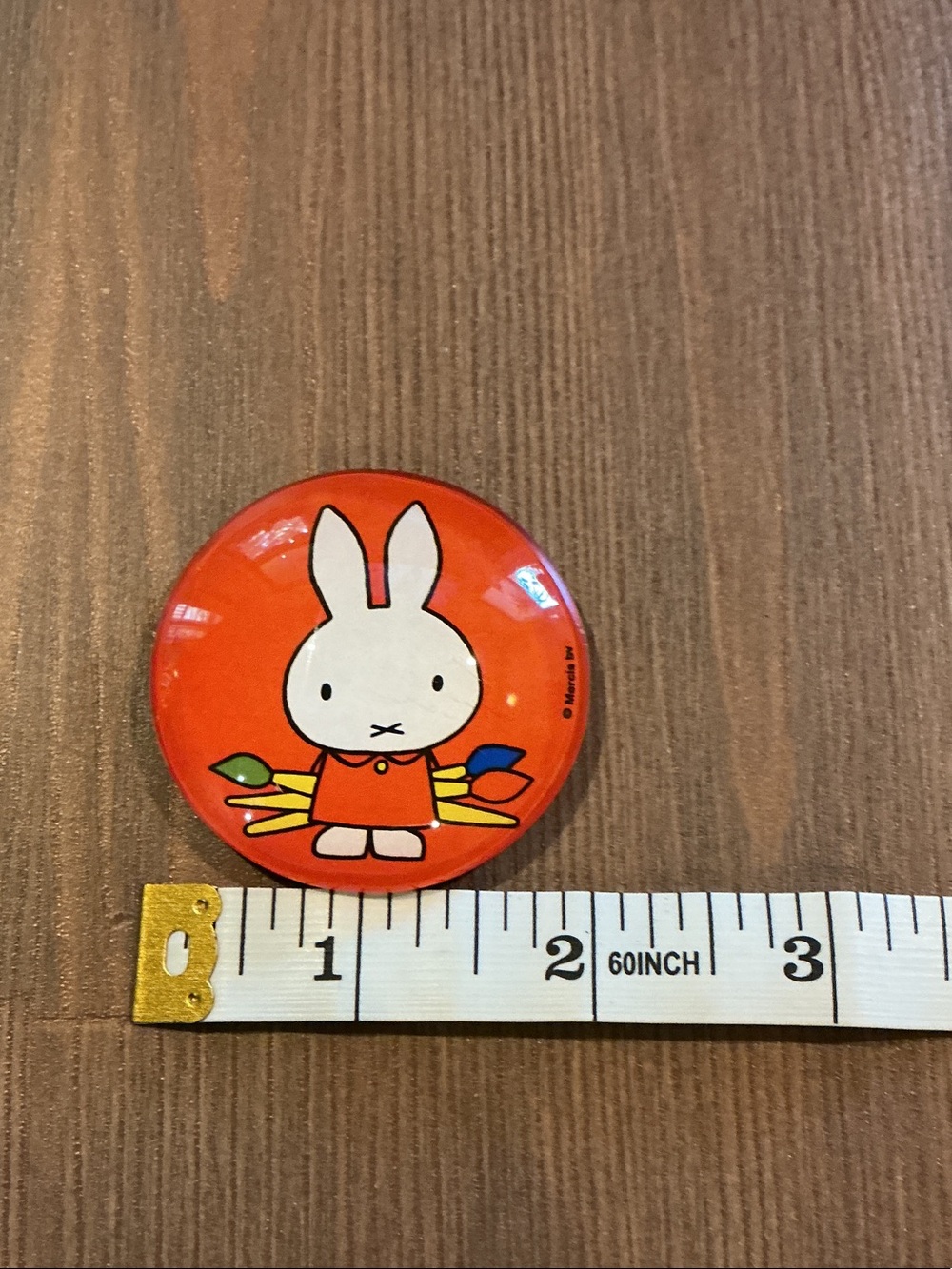 Miffy Orange glass magnet